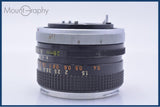 【動作保証】 キヤノン Canon FD 28mm F3.5 前後キャップ付 同梱無料 #my910