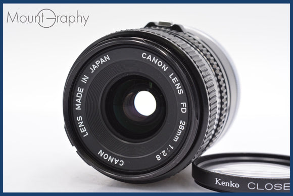 ★極上美品★ CANON キヤノン NEW FD 28mm F2.8 + EXTENSION TUBE FD 25 同梱可 #R119