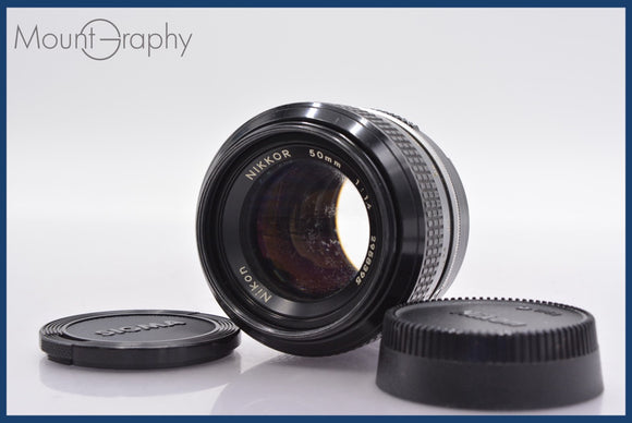 【美品】NIKON 非AI NIKKOR 50mm f1.4 MF レンズ Nikon Nikkor 50mm F1.4 非Ai ニッコール MF レンズ ニコン AI