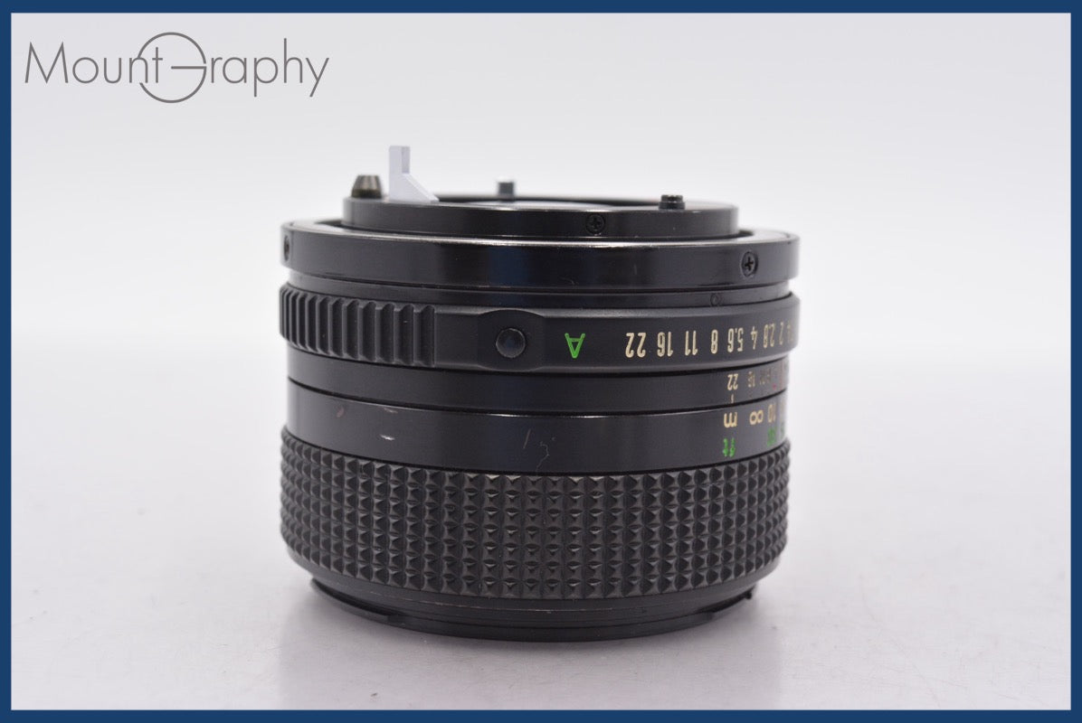 ☆特別特価☆ キヤノン Canon NEW FD 50mm F1.4 前後キャップ&レンズ