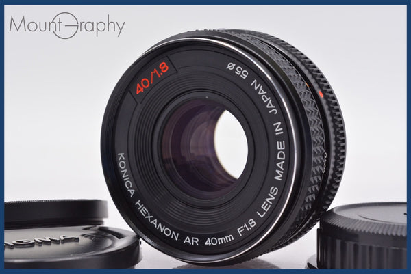 コニカ HEXANON AR 40mm F1.8 動作好調 カメラ ☆極上美品☆ コニカ KONICA HEXANON AR 40mm F1.8 前後キャップ
