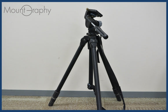 ★極上美品★ スリック プロフェッショナル 2 アルミ三脚 3段式 雲台セット ストラップ付属 ★完動★同梱可 #sh1950