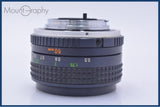 【動作保証】 ミノルタ MINOLTA MC ROKKOR-PF 50mm F1.7 前後キャップ&レンズフィルター付 同梱無料 #yk10046
