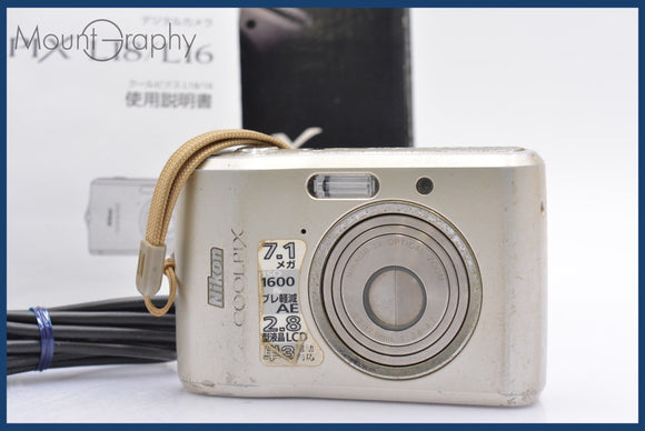 ★特別特価★ ニコン Nikon COOLPIX L16 3x 単三電池仕様 元箱、取扱説明書付属 同梱可 #yk2477