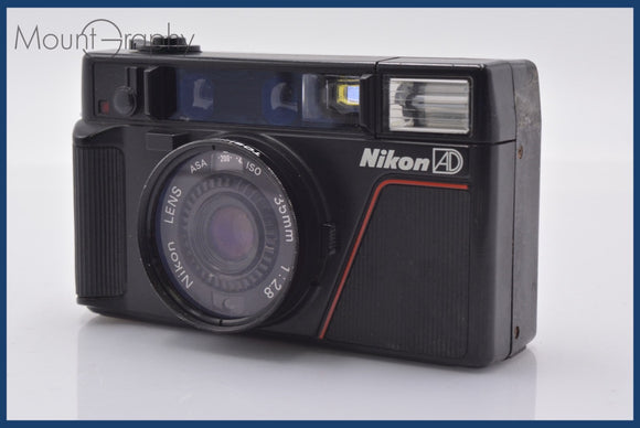 ★ジャンク特価★ ニコン Nikon L35 AD 35mm F2.8 単三電池仕様 レンズフィルター付 同梱可 #yk5362