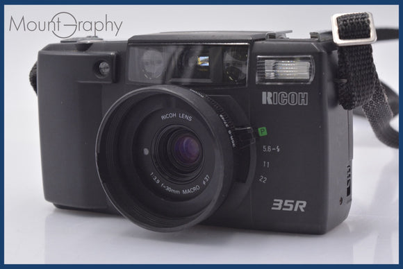 ★ジャンク特価★ リコー RICOH 35R DATE 30mm F3.9 レンズフード付 同梱可 #yk5376