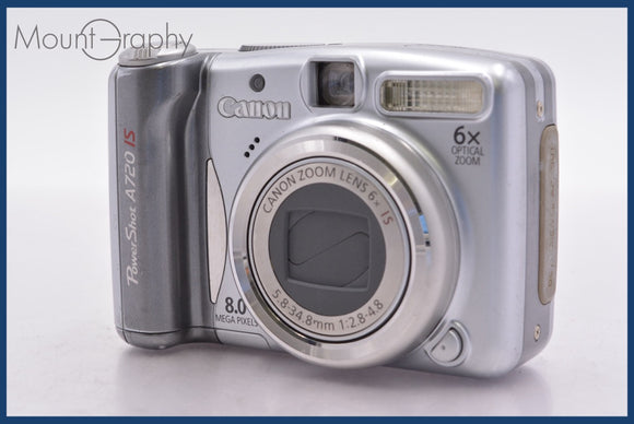 ★極上美品★ キヤノン Canon Power Shot A720 IS 6x 単三電池仕様 ★完動★同梱可 #yk5410