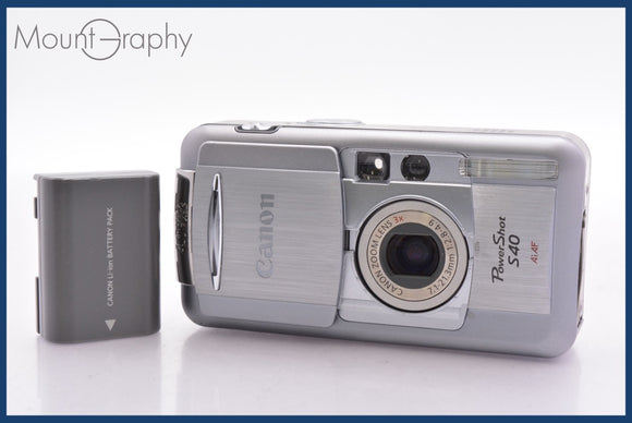 ★ジャンク特価★ キヤノン Canon Power Shot S40 3x バッテリー付属 同梱可 #yk5446