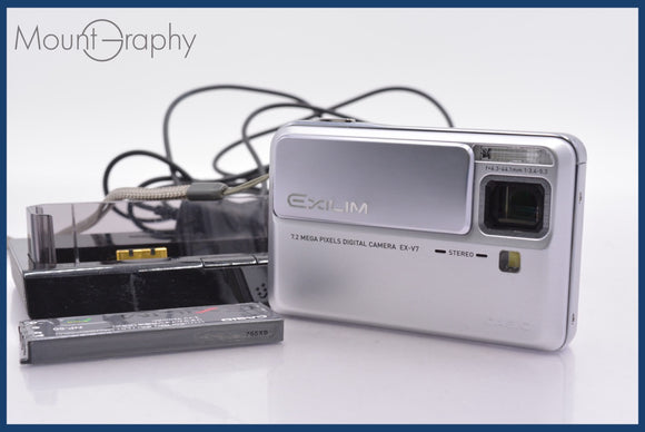 ★極上美品★ カシオ CASIO EXILIM EX-V7 7x 本体充電スタンド、バッテリー付属 ★完動★同梱可 #yk5515