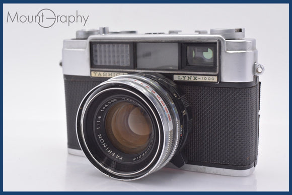 動作保証】 ヤシカ YASHICA LYNX-1000 4.5cm F1.8 同梱無料 #yk6142