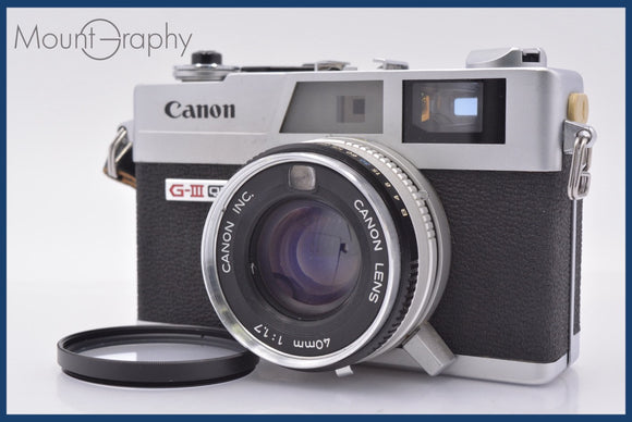 キヤノン Canon Canonet QL17 G-III QL 40mm F1.7 シルバー フィルター