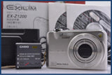 【動作保証】 カシオ CASIO EXILIM EX-Z1200 3x 元箱、バッテリー、本体スタンド、取扱説明書付属 同梱無料 #yk7680