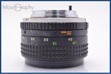 【動作保証】 ミノルタ MINOLTA MC W.ROKKOR 35mm F2.8 前後キャップ&amp;レンズフィルター付 同梱無料 #yk7870