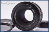 【動作保証】 ミノルタ MINOLTA MD 50mm F1.7 前後キャップ&amp;レンズフィルター付 同梱無料 #yk8032