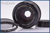 【動作保証】 ミノルタ MINOLTA MD ROKKOR 50mm F1.7 前後キャップ&amp;レンズフィルター付 同梱無料 #yk8050