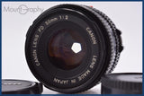 【動作保証】 キヤノン Canon New FD 50mm F2 前後キャップ付 同梱無料 #yk8072