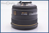 【動作保証】 シグマ SIGMA 50mm F1.4 DG HSM EX 後キャップ&amp;レンズフィルター付 ニコンF用(AF) 同梱無料 #yk8424