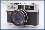 【動作保証】 ミノルタ MINOLTA HI-MATIC F 38mm F2.7 レンズフィルター付 同梱無料 #yk8457