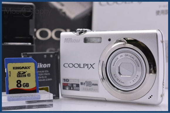 美品・動作保証】 ニコン Nikon COOLPIX S220 3x 元箱、バッテリー