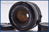 【動作保証】 キヤノン Canon New FD 50mm F1.8 前後キャップ付 同梱無料 #yk8817