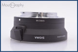 【動作保証】 シグマ SIGMA MOUNT CONVERTER MC-11 CANON EF-E ミラーレスソニーEマウント用 同梱無料 #yk8845