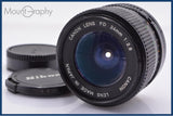 【動作保証】 キヤノン Canon New FD 24mm F2.8 前後キャップ付 同梱無料 #yk9003