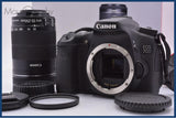 【動作保証】 キヤノン Canon EOS 70D + CANON EF-S 55-250mm F4-5.6 IS STM 前後キャップ他 #yk9099