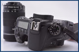 【動作保証】 キヤノン Canon EOS 70D + CANON EF-S 55-250mm F4-5.6 IS STM 前後キャップ他 #yk9099