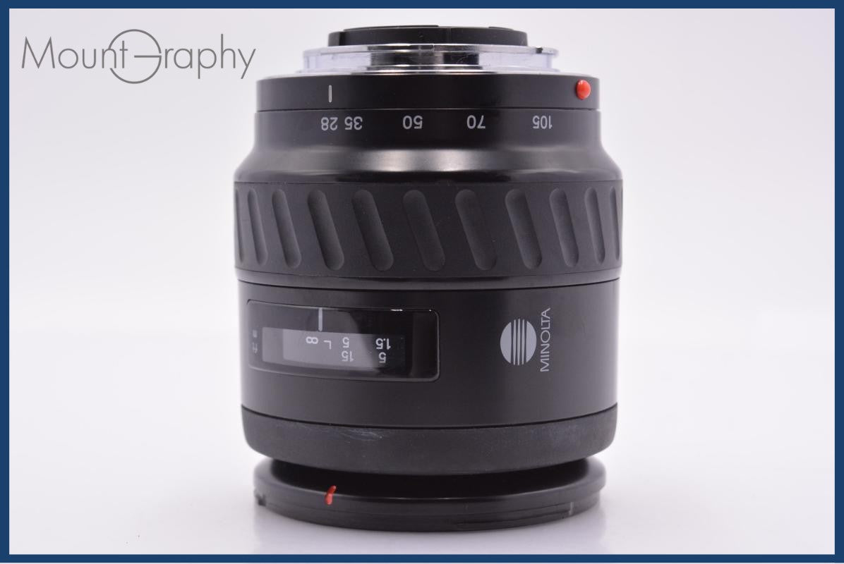 動作保証】 ミノルタ MINOLTA AF ZOOM 28-105mm F3.5-4.5 前後キャップ