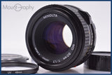 【動作保証】 ミノルタ MINOLTA New MD 50mm F1.7 前後キャップ&レンズフィルター付 同梱無料 #yk9154