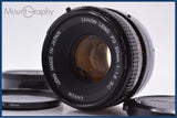【動作保証】 キヤノン Canon FD 50mm F1.8 S.C. 前後キャップ&レンズフィルター付 同梱無料 #yk9302