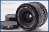 【動作保証】 キヤノン Canon New FD 28mm F2.8 前後キャップ付 同梱無料 #yk9409