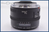【動作保証】 キヤノン Canon EF 24mm F2.8 前後キャップ付 同梱無料 #yk9417