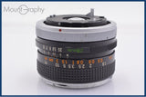 【動作保証】 キヤノン Canon FD 28mm F3.5 前後キャップ&レンズフィルター付 同梱無料 #yk9426