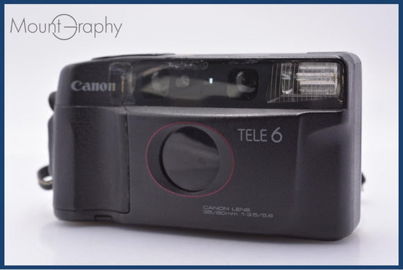 ＜動作品＞ Canon Autoboy TELE6 DATE 35/60mm 動作保証】 キヤノン Canon Autoboy TELE 6 DATE 35/60mm F3.5/5.6 同