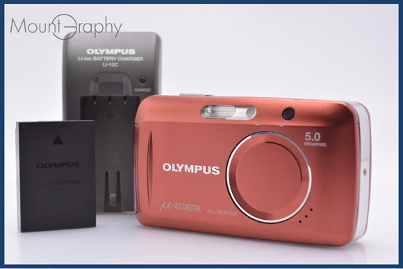OLYMPUS オリンパス デジタルカメラ IM015 バッテリー欠品 (K48 動作保証】 オリンパス Olympus μ-40 DIGITAL バッテリー、充電器付属