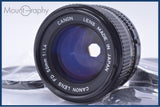 【動作保証】 キヤノン Canon NEW FD 50mm F1.4 前キャップ、後キャップ、レンズフィルター付 同梱無料 #yk9812
