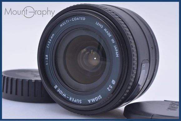 【動作保証】 シグマ SIGMA SUPER-WIDE II 24mm F2.8 前後キャップ付 ソニー/ミノルタA用(AF) 同梱無料 #yk9886 動作保証】 シグマ SIGMA SUPER-WIDE II 24mm F2.8 前後キャップ付