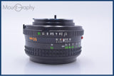 【動作保証】 ミノルタ MINOLTA MD ROKKOR 50mm F1.7 前後キャップ&レンズフィルター付 同梱無料 #yu306