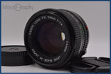 【動作保証】 キヤノン Canon NEW FD 50mm F1.4 前後キャップ付 同梱無料 #yu415